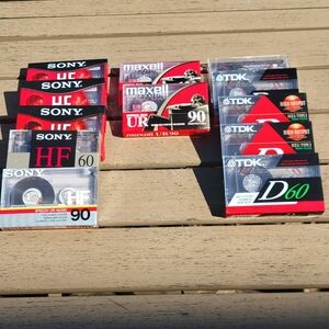 Sony, Maxell, TDK Cassette Tape Collection